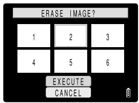 KYOCERA SL300R - Erasing images in the MULTI playback screen - 4