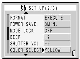 KYOCERA SL300R - Selecting the Menu Color - 1