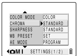 KYOCERA SL300R - [CHROMAX] Changing the color intensity - 2