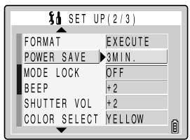 KYOCERA SL300R - [POWER SAVE] Switching the Camera Off Automatically to Save Power - 1