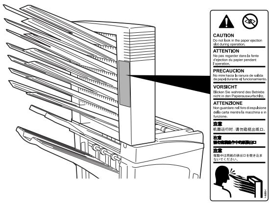 KYOCERA DF-710 - CAUTION LABELS - 1