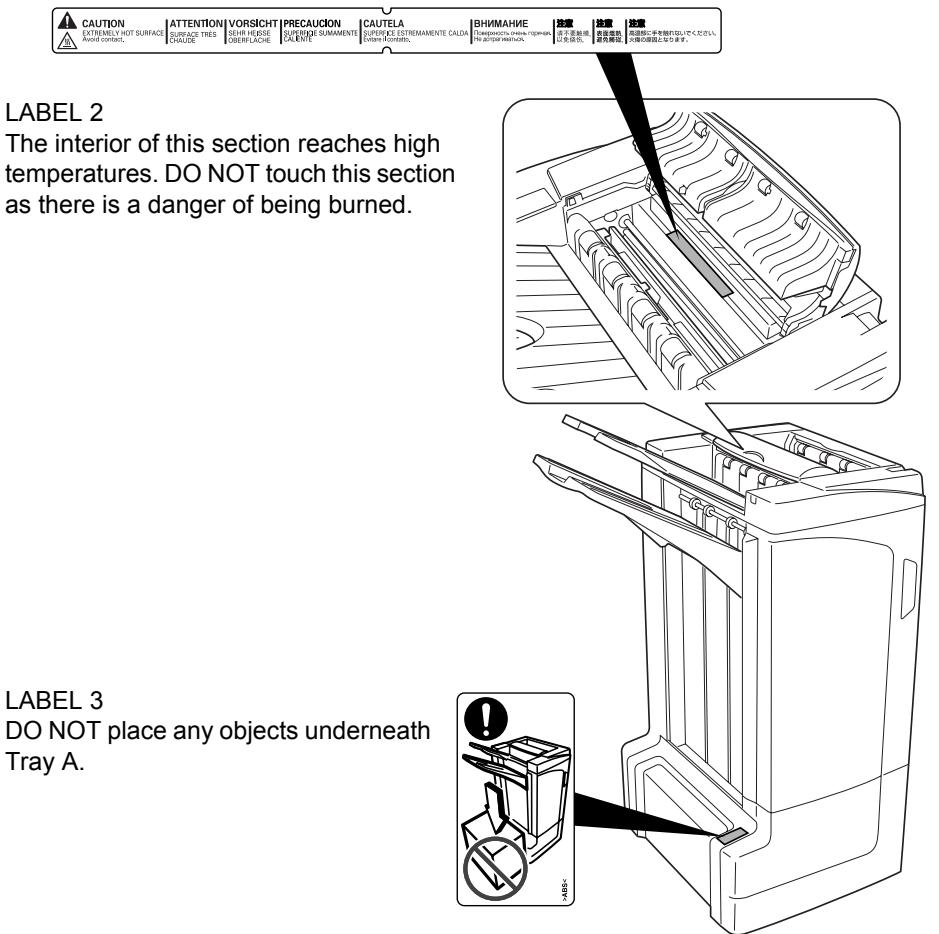 KYOCERA DF-710 - CAUTION LABELS - 2