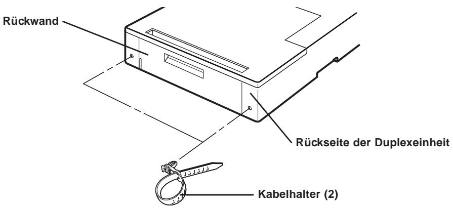 KYOCERA DU-21 - Benutzen der Kabelhalter - 1
