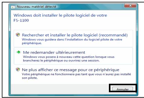 KYOCERA FS-1100 - Installation du pilote de l'imprimante sur un ordinateur équipé de Windows - 5