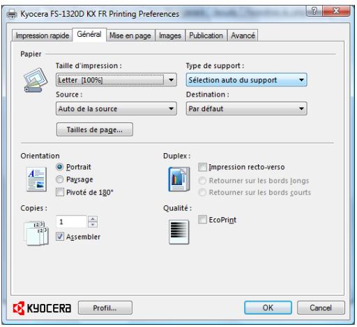 KYOCERA FS-1320D - Avancé - 1