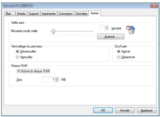 KYOCERA FS-1320D - Onglet Données - 1