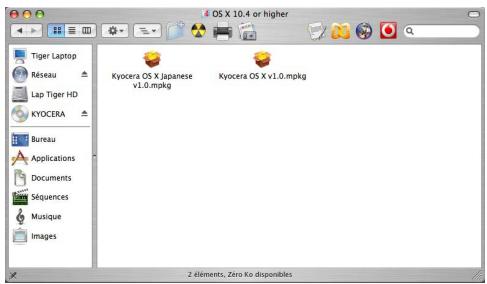 KYOCERA FS-1320D - Installation sur un ordinateur Macintosh - 2
