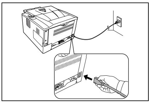 KYOCERA FS-1320D - Branchement du cordon d'alimentation - 2