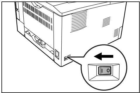 KYOCERA FS-1320D - Branchement du cordon d'alimentation - 3