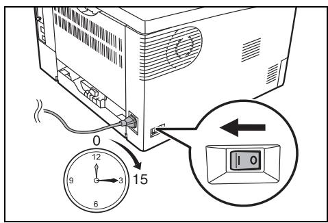 KYOCERA FS-1350DN - Branchement du cordon d'alimentation - 3