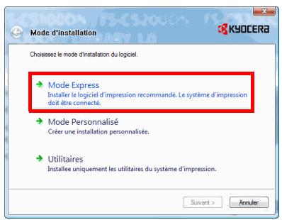 KYOCERA FS-1370DN - Installation du logiciel sous Windows - 6