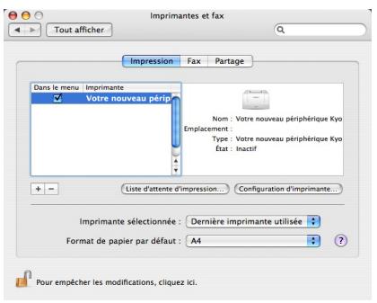KYOCERA FS-1370DN - Installation sur un ordinateur Macintosh - 11