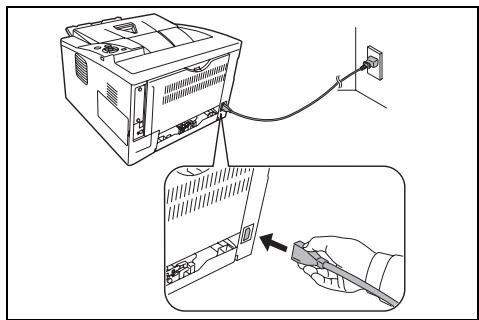 KYOCERA FS-1370DN - Branchement du cordon d'alimentation - 2