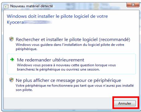 KYOCERA FS-1370DN - Installation du logiciel sous Windows - 2