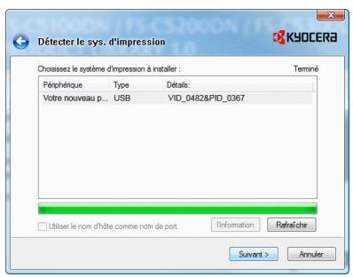 KYOCERA FS-1370DN - Installation du logiciel sous Windows - 7