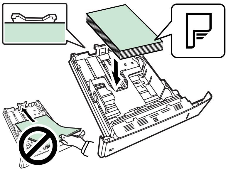 KYOCERA FS-2000D - Chargement de papier dans la cassette - 10