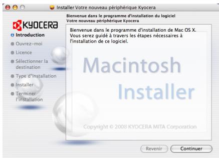 KYOCERA FS-2020D - Installation du pilote de l'imprimante sur un ordinateur équipé de Mac OS - 2