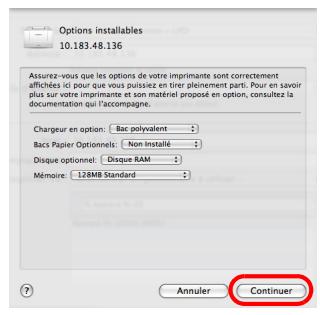 KYOCERA FS-2020D - Installation du pilote de l'imprimante sur un ordinateur équipé de Mac OS - 8