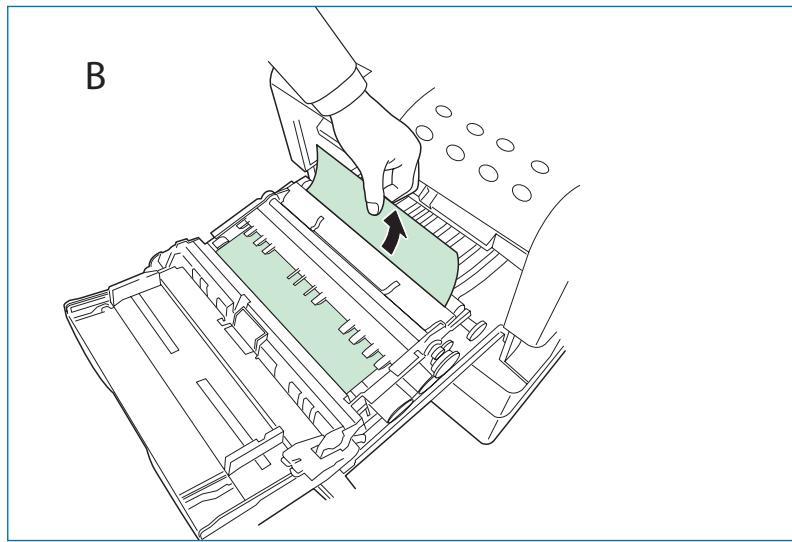 KYOCERA FS-3820N - Bourrage dans un bac papier ou à l'intérieur de l'imprimante - 4