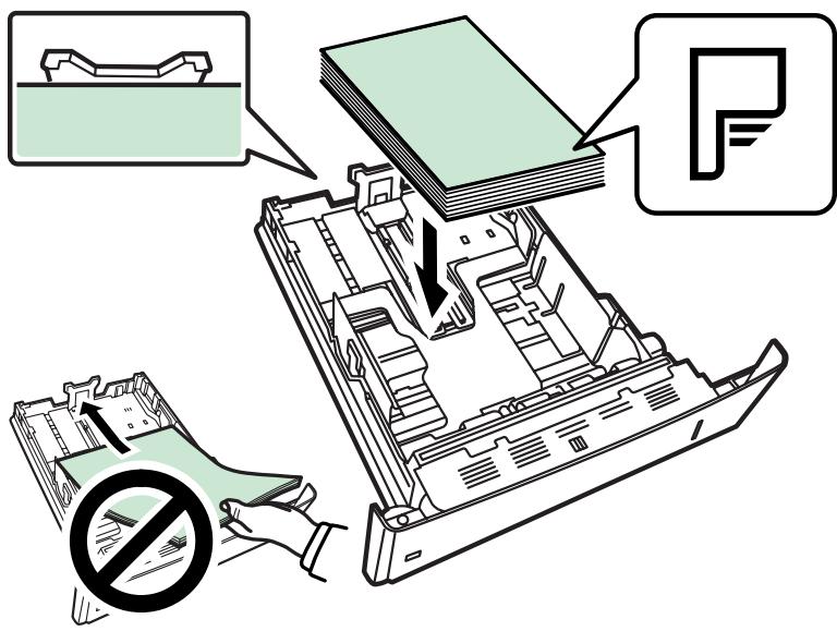 KYOCERA FS-4000DN - Chargement de papier dans la cassette - 10
