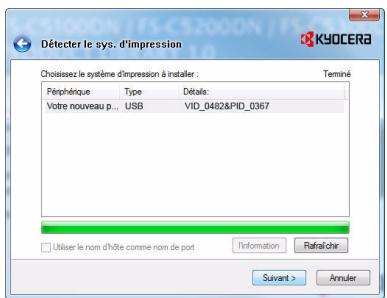 KYOCERA FS-4020DN - Installation du pilote de l'imprimante sur un ordinateur equipped de windows - 9