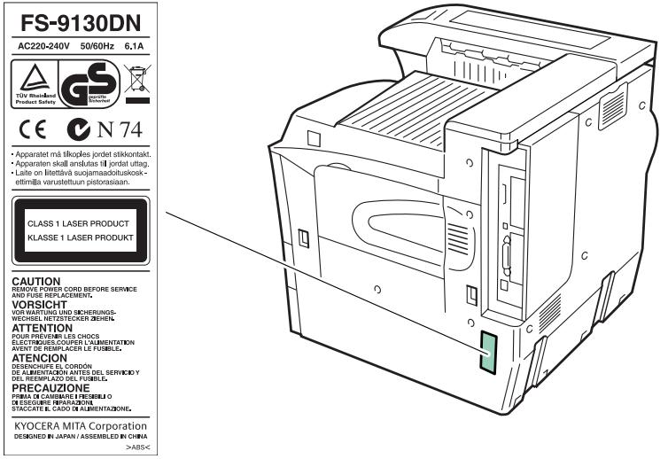 KYOCERA FS-9530DN - Étiquettes attention - 11