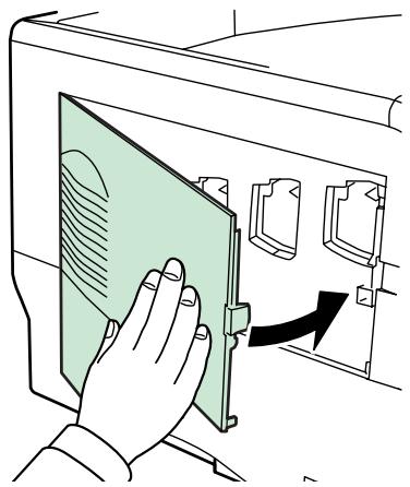 KYOCERA FS-C5020N - Tout en maintenant le bac de récupération de toner, appuyez sur le levier de verrouillage, puis retirez le bac avec précaution. - 6