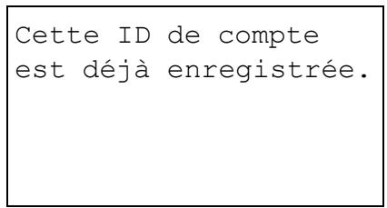 KYOCERA FS-C5400DN - Détail/modif. (vérification/modification des paramètres d'id de compte enregistré) - 5