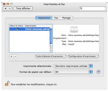 KYOCERA FS-C5400DN - Installation sur un ordinateur macintosh - 10