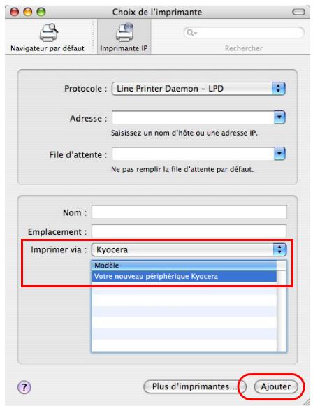 KYOCERA FS-C5400DN - Installation sur un ordinateur macintosh - 8