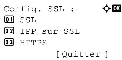 KYOCERA FS-C5400DN - Config. SSL (paramètres serveur SSL) - 1
