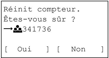 KYOCERA FS-C5400DN - Réinitialisation compteur compta ch. trav (totaux réinitialisés par compte) - 3
