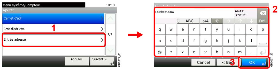 KYOCERA FS-C8020MFP - Sélectionner la destination. - 2