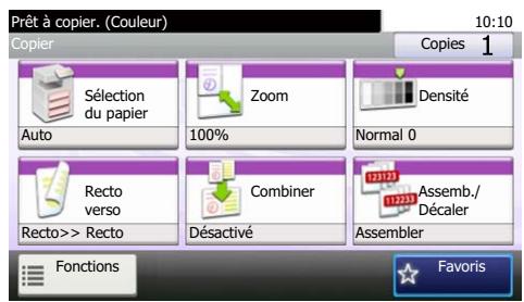 KYOCERA FS-C8020MFP - Sélection des fonctions - 1