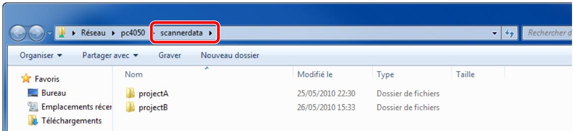 KYOCERA FS-C8020MFP - Vérifier le dossier qui s'affiche. - 1