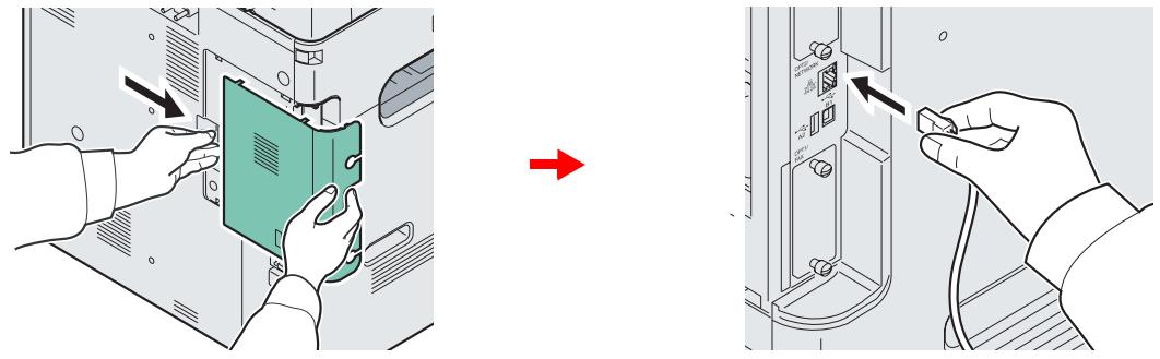 KYOCERA FS-C8020MFP - Connecter la machine. - 1