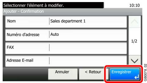 KYOCERA FS-C8020MFP - Enregister la destination. - 1