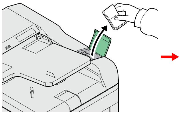 KYOCERA FS-C8020MFP - Essuyer le verre fendu. - 1