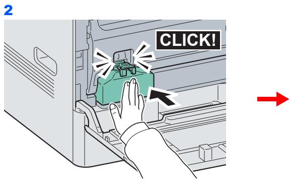 KYOCERA FS-C8020MFP - Installer le nouveau bac de récapuration de toner. - 3