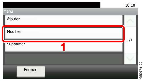 KYOCERA FS-C8020MFP - Pour modifier un favori - 1
