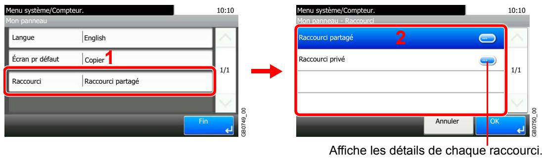 KYOCERA FS-C8020MFP - [Raccourci] - 1