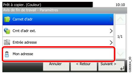 KYOCERA FS-C8020MFP - Utilise l'adresse e-mail de l'utilisateur connecté. - 1