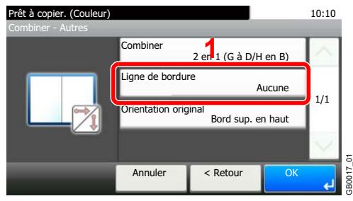 KYOCERA FS-C8020MFP - Definit le type de ligne de bordure. - 1