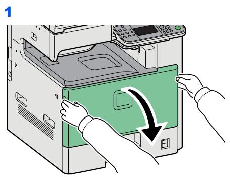 KYOCERA FS-C8020MFP - Retirer le bac de récapération de toner usage. - 1