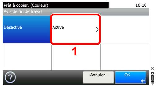 KYOCERA FS-C8020MFP - Sélectionner la fonction. - 1