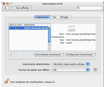 KYOCERA FS-C8020MFP - Configurer l'imprimante. - 6
