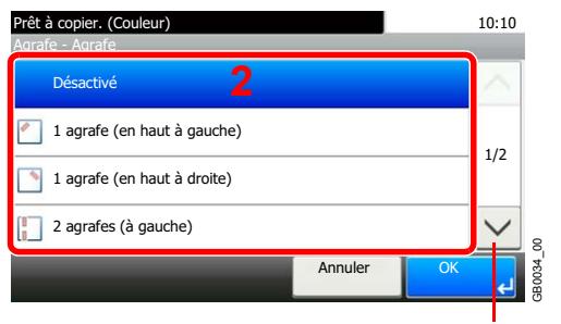KYOCERA FS-C8020MFP - Sélectionner la position d'agrafage. - 4