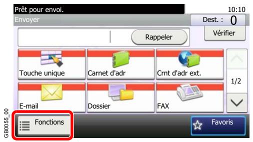 KYOCERA FS-C8020MFP - Sélection des fonctions - 1