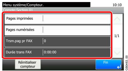 KYOCERA FS-C8020MFP - Consulter le nombre de pages. - 1