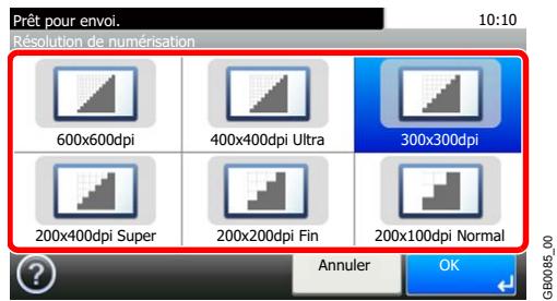KYOCERA FS-C8020MFP - Sélectionner la résolution. - 1